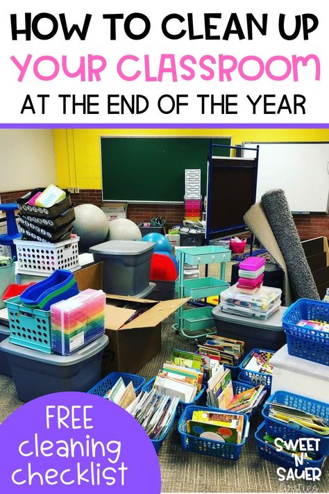 It’s the end of the school year which means it is time to clean up your classroom and get things organized. I am sharing how I clean out my classroom and how I organize all of my classroom supplies so that way it is ready for back to school time. I am sharing my free end of year cleaning checklist for teachers to make sure you don't miss anything. End of year cleaning doesn't have to drag you down when you have these easy to use budget friendly organizational tips and tools. End Of Year Cleaning Checklist, Library Organization Ideas, End Of The Year Projects, Dollar Tree Organization Hacks, Student Centered Learning Activities, Organization For Teachers, Whole Class Rewards, End Of The Year Party, Class Rewards