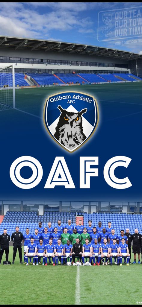 Oldham Athletic wallpaper Athletic Wallpaper, Oldham Athletic, Football Club, Soccer Field, Basketball Court, Soccer, Football, Collage, Cake