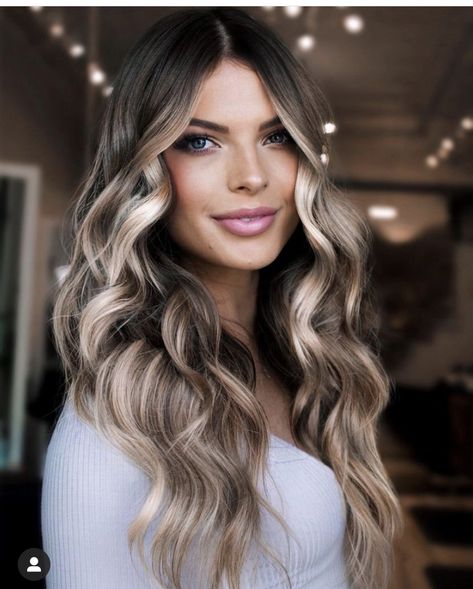 Brown Balayage Highlights, Dark Brown Hair With Blonde Highlights, Balyage Hair, Body Improvement, Baylage Hair, Light Brown Hair Color, Hair 2022, Brown Ombre Hair, Honey Brown Hair