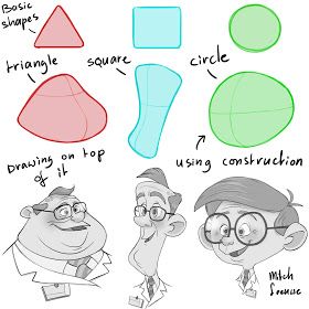 Learning drawing principles: shapes Drawing Principles, Mitch Leeuwe, Learning Drawing, Character Design Tips, Learning To Draw, Drawing Cartoon Faces, Character Design Sketches, Cartoon Sketches, Cartoon Faces