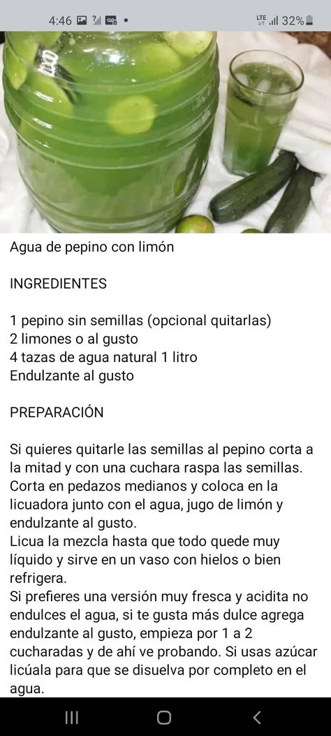 Cucumber Agua Fresca Recipe, Aguas Frescas Mexicanas Recipes, Mexican Fiesta Birthday Party, Agua Fresca Recipe, Real Mexican Food, Fiesta Birthday Party, Agua Fresca, Natural Drinks, Mexican Food Recipes Easy