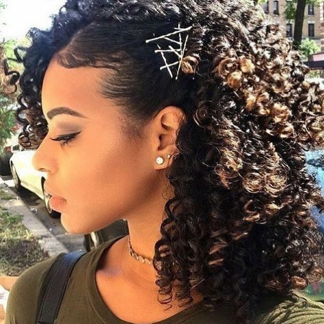 #naturalhair #naturalhairstyles 😍💞💞 Hairstyles For Mixed Curly Hair, Mixed Race Hairstyles, Girls Updo Hairstyles, Mixed Girl Hairstyles, Biracial Women, Curly Prom Hair, Mixed Girl, Biracial Hair, Mixed Curly Hair