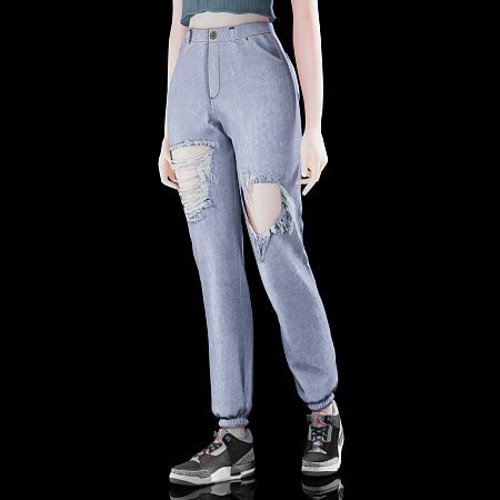 Free Sims 4 Cc, Sims 4 Cc Female, Torn Clothes, Clothes Cc, Free Sims 4, Free Sims, Sims 4 Cc Folder, Torn Jeans, Female Clothes