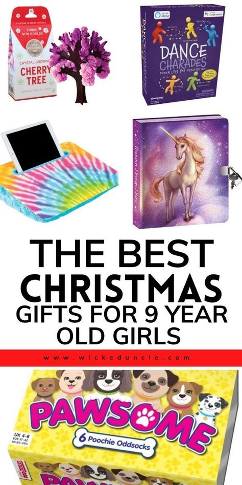 Christmas gift ideas for 9 year old girls. Games, toys and fun accessories for girls that make perfect Christmas presents. Christmas Presents For Girls, Chirstmas Gift, Kitchen Christmas Gifts, Christmas Crafts For Kids To Make, Chrismas Gifts, Best Christmas Presents, Presents For Girls, Old Christmas, Original Gifts