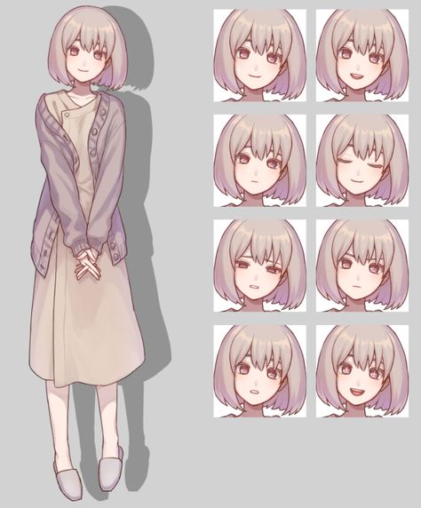 Character Sprite Visual Novel, Visual Novel Pose Reference, Visual Novel Sprite Reference, Visual Novel Character Sprite, Sprite Expressions, Character Sprites Visual Novel, Visual Novel Sprites Base, Visual Novel Poses, Visual Novel Character Design