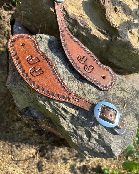 Custom classic cowboy style spur straps Order yours today! - - - - - #western #cowboy #cowboystyle #cowboylife #cowboylifestyle #spurs #spurstraps #rodeo #rodeolife #leather #leathertools #leathertooling Classic Cowboy, Rodeo Life, Spur Straps, Boys Life, Cowboy Style, Western Cowboy, Leather Tooling, Rodeo, Cow