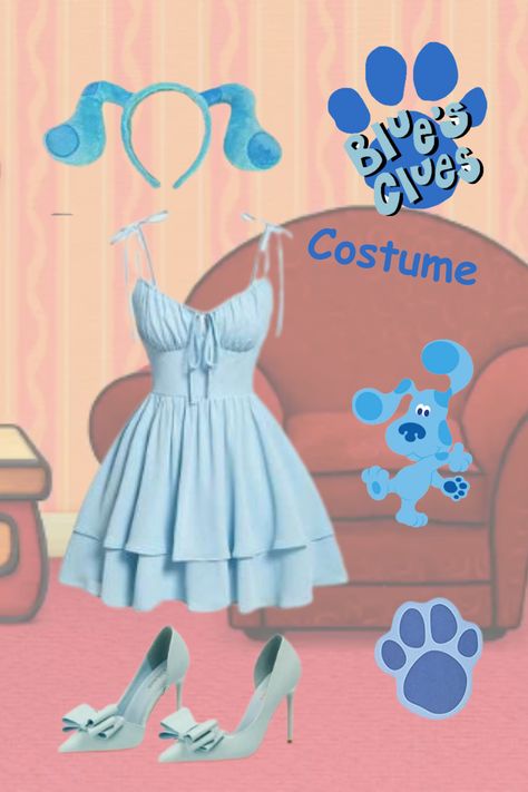 Looking for a fun and easy DIY costume idea for Halloween or a dress-up party? Look no further than Blue from Blue's Clues! With just a few simple materials and some creativity, you can create a costume that is sure to impress. Blues Clues Halloween Costume, Blues Clues Halloween, Blue Blues Clues, Halloween Costumes Blue, Blues Clues Costume, Easy Diy Costume, Clue Costume, Idea For Halloween, Easy Diy Costumes