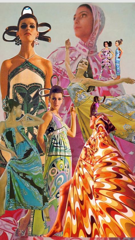 Pucci #pucci#60s#70s#fashion #emiliopucci Emilio Pucci Aesthetic, Vintage Pucci 1960s, Emilio Pucci 70s, Vintage Emilio Pucci, Pucci Aesthetic, 60s Moodboard, Emilio Pucci 60s, Jungle Butterfly, Pucci Pattern