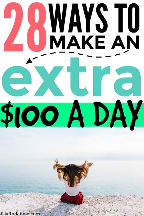 Earn Extra Money Online, Side Hustle Passive Income, Ways To Make Extra Money, 100 Dollars, Extra Money Online, Make Extra Money, Making Extra Cash, Social Media Jobs, Side Money