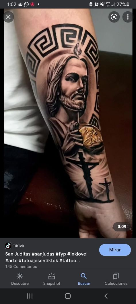 Tattoo Ideas For Men San Judas, San Judas Tadeo Tattoo Color, San Judas Tadeo Tattoo Sleeve, San Judas Tadeo Tattoo On Hand, San Judas Tadeo Tattoo For Women, San Judas Tattoo Design, San Judas Drawing, Mexican Tattoo Ideas For Men, San Judas Tattoo