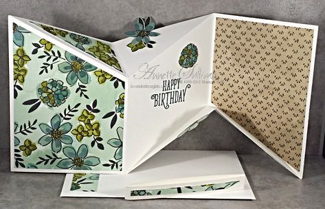 Mirror Fold Card Template, Girly Cards, Fancy Fold Card Tutorials, Card Making Templates, Fun Folds, Paper Crafts Card, Fold Cards, Card Making Tutorials, Fancy Fold Cards