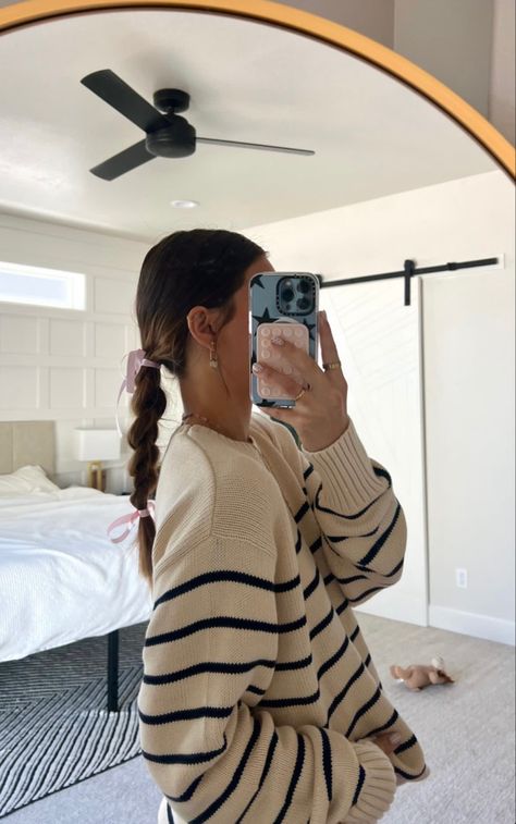 Halle Sandberg Outfits, Halle Sandberg, Cute Ribbon, Ribbon Hairstyle, Fire Fits, Fall Fits, Church Outfits, John Galt, Really Cute Outfits