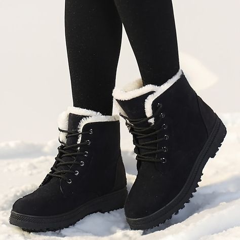 Fur Ankle Boots, Warm Winter Boots, Warm Snow Boots, Winter Ankle Boots, Estilo Chic, Shoe Insoles, Winter Snow Boots, Women Boots, Winter Boots Women