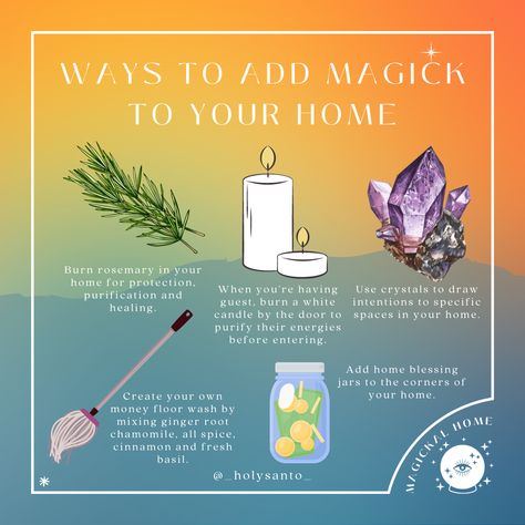 Witchcraft For New Home, How To Protect Your House Witchcraft, Witchy Tips For Home, New Home Blessing Pagan, Gratitude Ritual Witch, Witchy Tips For New Home, Witch House Tips, Witchy Home Tips, Kitchen Witch Tips