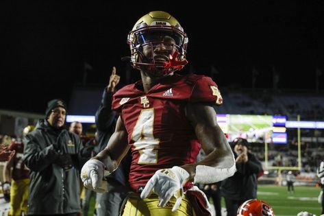 Boston College wide receiver Zay Flowers declared for the 2023 NFL Draft on Thursday. He made the announcement in a Zay Flowers, Boston College Football, University Of Boston Aesthetic, College Football Quarterbacks, Boston College, Boston Sports, Wide Receiver, Nfl Draft, Football Boys