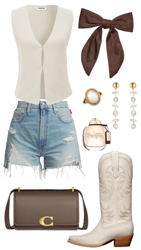 Stampede Outfit, Country Concert Outfit Ideas, Concert Outfit Ideas, Looks Country, Rodeo Outfits, Western Style Outfits, Nashville Outfits, Country Concert Outfit, Cowgirl Chic