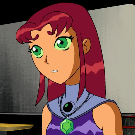 Cartoon Network Aesthetic, Network Aesthetic, Starfire Dc, Teen Titans Starfire, Pfp Cartoon, Nightwing And Starfire, Original Teen Titans, Fire Icons, Teen Titan