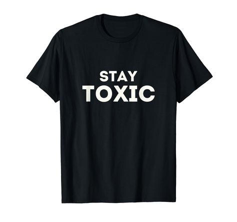 PRICES MAY VARY. Solid colors: 100% Cotton; Heather Grey: 90% Cotton, 10% Polyester; All Other Heathers: 50% Cotton, 50% Polyester Imported Pull On closure Machine Wash Stay toxic is you embrace your toxic actions or need a gift for the toxic person who is in your life or ghosted you. Lightweight, Classic fit, Double-needle sleeve and bottom hem Stay Toxic, Toxic Person, Branded T Shirts, Heathers, Heather Grey, Solid Colors, Top Styles, Fashion Branding, Topshop