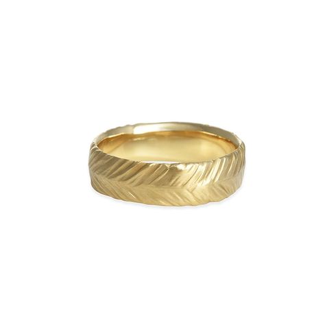 Rebecca Overmann - Feather Band - The Clay Pot - Rebecca Overmann - 14k gold, ring, Size 9 Rebecca Overmann, Engagement Band, Engagement Bands, The Perfect Wedding, Clay Pots, Hudson Valley, Designer Jewelry, Making Jewelry, Perfect Wedding