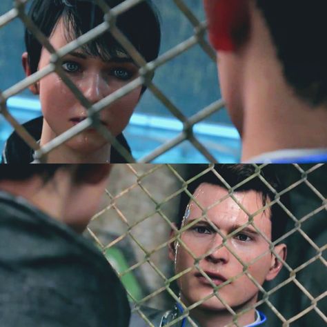 Detroit become human Connor and Kara Connor X Kara Detroit Become Human, Connor Dbh Screencaps, Dbh Connor X Kara, Connor And Kara, Connor X Kara, Detroit Become Human Game, Quantic Dream, Bryan Dechart, Detroit Become Human Connor