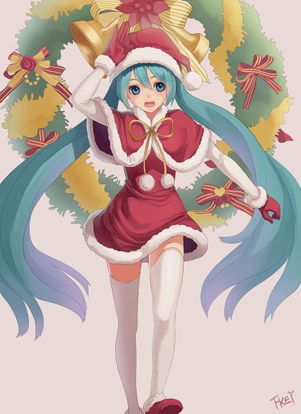 Hatsune Miku (1300x1789 1,144 kB.) Samurai Warriors Anime, Cute Monsters Drawings, Miku Cosplay, Scene Drawing, Anime Mobile, Anime Christmas, Christmas Card Art, Anime Reccomendations, Christmas Drawing