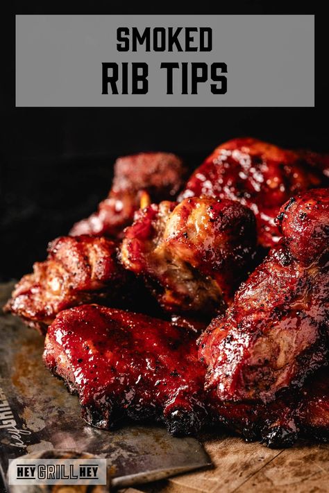 Smoked Riblets Recipe, Smoked Rib Tips Recipe, Pork Riblets Recipe, Pork Riblets, Riblets Recipe, Smoked Pork Recipes, Easy Smoker Recipes, Hey Grill Hey, Rib Tips