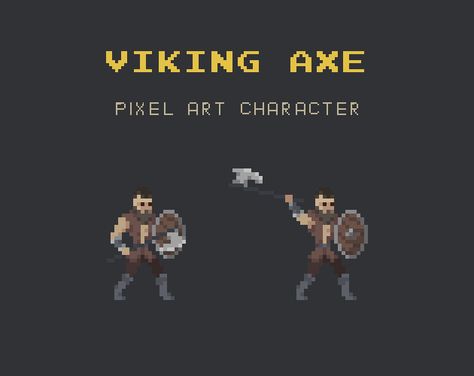 Free viking axe character for you game Viking Pixel Art, Pixel Characters, Art Games, Pixel Art Characters, Pixel Art Games, Game Ideas, Game Art, Pixel Art, Vikings