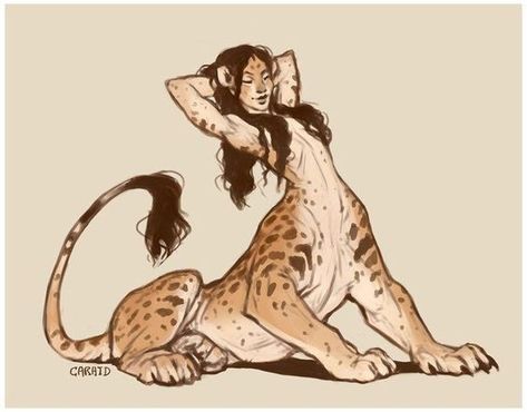 Hybrid Art, Humanoid Creatures, Creature Drawings, Fantasy Creatures Art, Mythical Creatures Art, Mythological Creatures, Creature Concept Art, Arte Fantasy, Big Cat