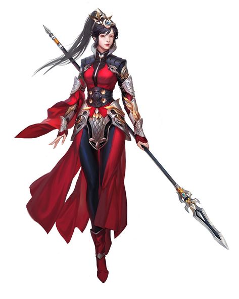 Woman Warrior Art, Female Warrior Outfit, Chinese Warrior, Warrior Outfit, Female Armor, K On, Chinese Art Girl, Anime Warrior, Warrior Girl