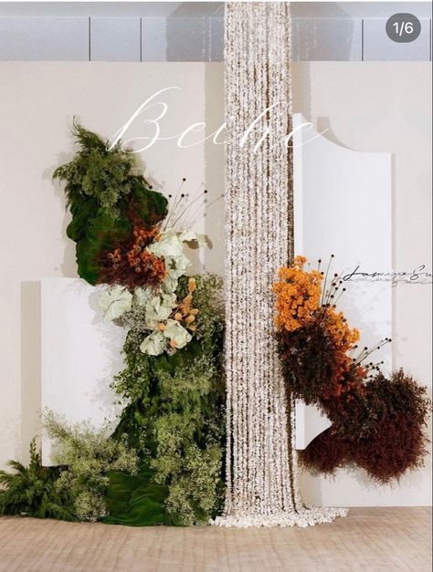 Sangjit Decoration, Elegant Wedding Themes, Winter Florals, Wedding Backdrop Design, Wedding Types, Wedding Backdrop Decorations, Wedding Design Decoration, Flower Installation, Engagement Decorations