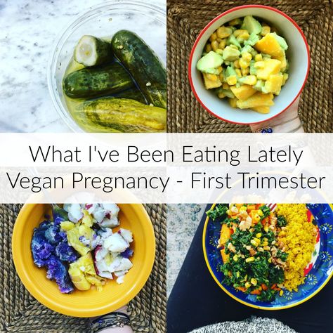 A round-up of all the plant-based/vegan meals, snacks, and drinks that I've been enjoying during my first trimester of pregnancy. Find some inspiration! Pregnancy Meals First Trimester, Vegan Pregnancy Meals, Pregnancy Meals, Diet While Pregnant, Pregnancy Meal Plan, Vegan Pregnancy, Pregnancy First Trimester, Pregnancy Nutrition, Vegan Meal Plans