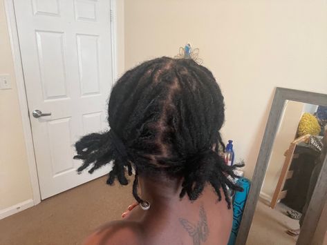 Was excited that i got my hair up into these pig tails Loc Hair Styles, Tail Hairstyle, Pig Tails, Loc Journey, My Hair, Up Hairstyles, Locs, 3 Months, Hair Ideas