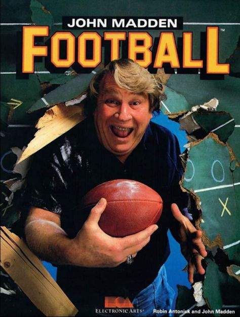 John Madden, Video Games List, Apple Ii, Shape Games, Madden Nfl, Football Stickers, Nfl Games, Retro Gamer, Football Poster