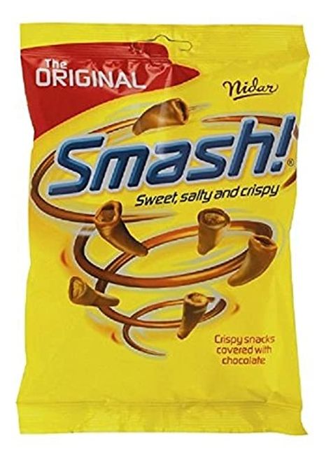 Amazon.com : Nidar Smash - Original - Norwegian - Snacks - Milk Chocolate - Candies - Sweets - Bag 100g : Grocery & Gourmet Food Norwegian Snacks, Gluten Free Buckwheat Bread, Corn Snacks, Chocolate Candies, Milk Chocolate Candy, Chocolate Snacks, Swedish Recipes, Snack Items, Auckland New Zealand