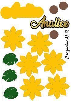 Sunflower Birthday Parties, Sunflower Baby Showers, Bee Baby Shower Theme, Flower Shadow Box, Diy Gift Set, Paper Flower Template, Flower Stencil, Bee Baby Shower, Diy Cricut