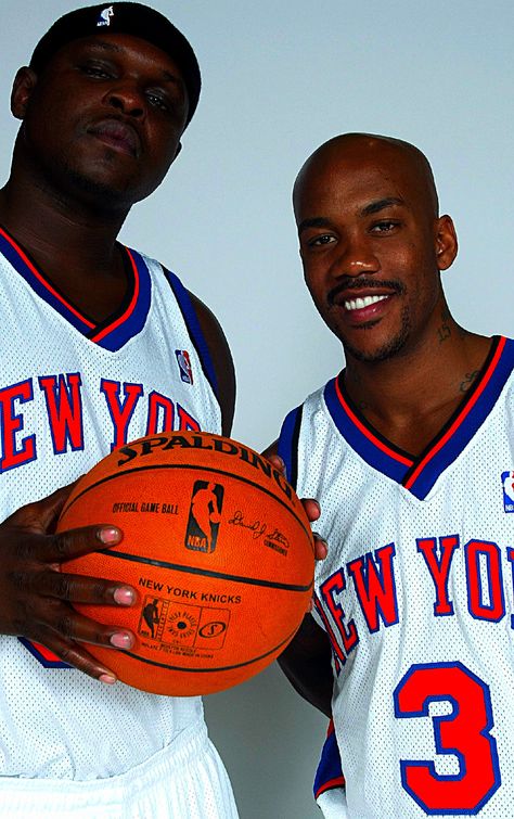 Zach Randolph & Stephon Marbury Zach Randolph, Stephon Marbury, Nba Photos, Ny Knicks, Nba New York, Billie Jean King, Nba Stars, National Basketball Association, Nba Teams