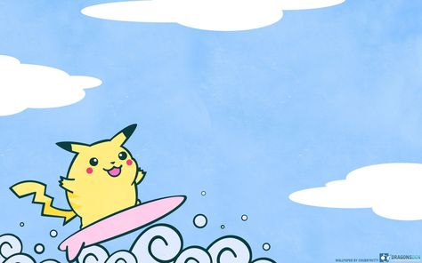 Pokemon Wallpaper Cute Pikhacu Image | Wallpaper | Basic Background Surfing Pikachu, Pikachu Pikachu, Pokemon Blue, Pokemon Backgrounds, Cool Pokemon Wallpapers, Pikachu Wallpaper, Pokemon Wallpaper, Cute Pikachu, Cute Pokemon Pictures