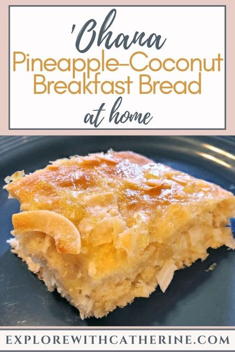 Polynesian Recipes, Pineapple Coconut Bread, Pineapple Breakfast, Movie Recipes, Coconut Breakfast, Copycat Food, Disney Themed Food, Fall Feast, Disney Night