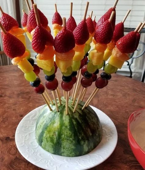 30+ Easy Graduation Party Food Ideas – The Kitchen Community Easy Graduation Party Food, Graduation Party Food Ideas, Rainbow Fruit Skewers, Graduation Party Food, Fruit Presentation, Fruit Kebabs, Fruit Sticks, Fruit Platter Designs, Graduation Party Foods