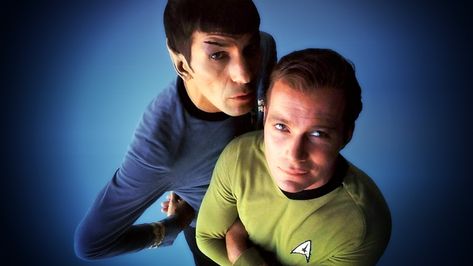 Spock and Kirk Spock And Kirk, Deep Space Nine, Life Moves Pretty Fast, Star Trek Original Series, Best Bond, Star Trek Original, Leonard Nimoy, Captain Kirk, William Shatner