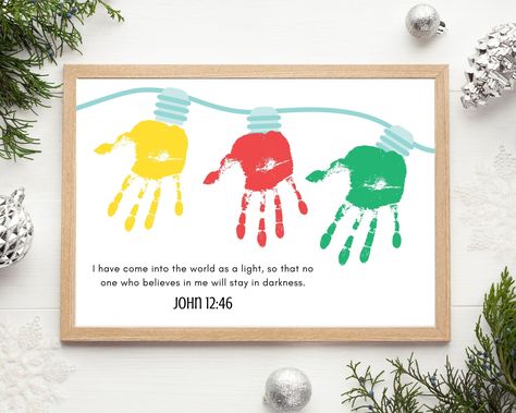 Sunday School Christmas Crafts, Christian Christmas Crafts For Kids, Jesus Christmas Crafts, Christmas Craft Kids, Christmas Sunday School Crafts, Christian Christmas Crafts, Nativity Scene Crafts, Christmas Handprint Crafts, Christmas Handprint