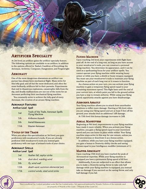 Dnd Articifer, Artificer Dnd, Dnd Artificer, Dnd Subclasses, Homebrew Classes, Arcane Trickster, Dnd Character Sheet, Dnd Homebrew, D D Classes