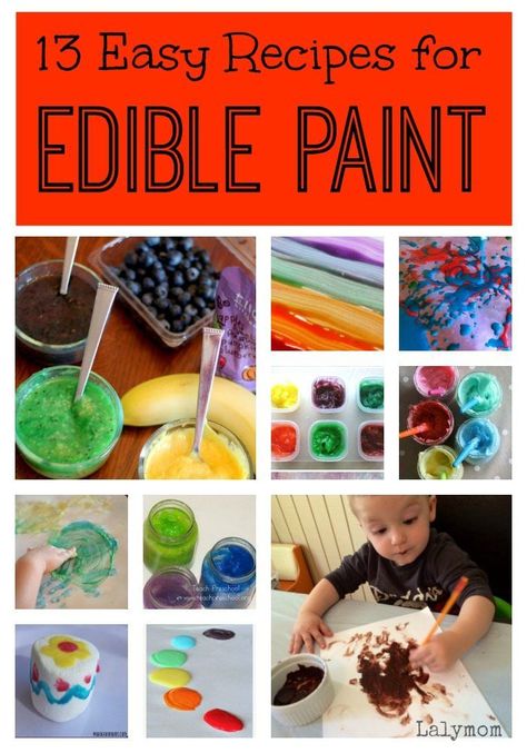 Diy Edible Paint, Recipes For Babies, Waldorf Montessori, Diy Edible, Best Edibles, Finger Paint, Edible Paint, Toddler Sensory, Children's Activities