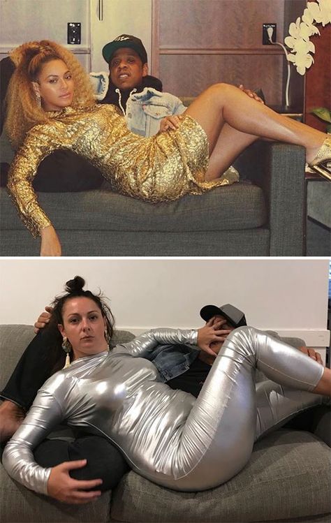 New-Celebrity-Instagram-Photo-Recreations-Celeste-Barber Celeste Barber, Famous Comedians, Celebrity Instagram, Photo Recreation, Mind The Gap, Prom Photos, Funny Couples, Instagram Pics, Bloopers