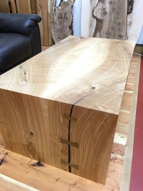 Waterfall Coffee Table, Danish Oil Finish, Over The Edge, Danish Oil, The Coffee, Wood Shop, The Edge, Seating Area, The Good Place