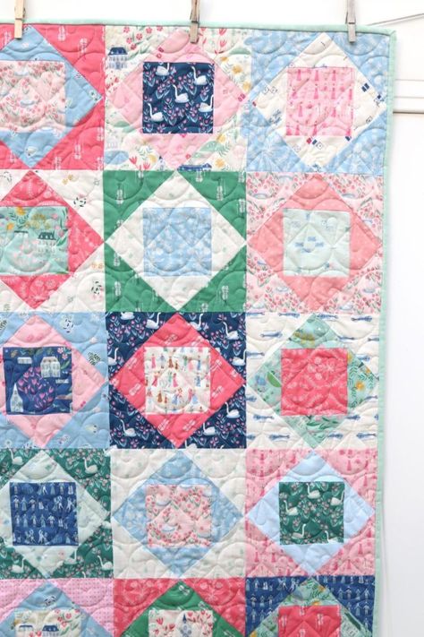 Economy Quilt Block, Economy Quilt, Economy Block, Diary Of A Quilter, Free Quilt Tutorials, Quilts Blocks, Classic Quilts, Quilt Block Tutorial, Scrappy Quilt