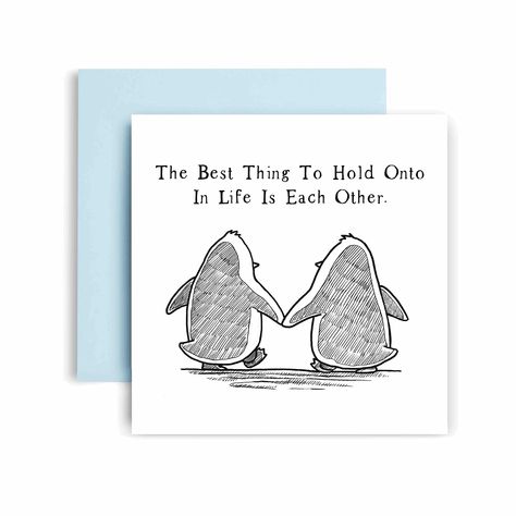 PRICES MAY VARY. The Best Thing to Hold onto in Life is Each Other: This Huxters valentines card paints the story of true Love! I celebrates life’s journey together. A Beautiful card to match a beautiful relationship, whether it is an anniversary or a new couple making adventures happen together. Depicting two beautiful penguins this is real love. Stay Original: Is your wedding or relationship anniversary just around the corner and you want to impress your loved one with a beautiful card? Tired Just For You Cards, Prison Boyfriend, I Love You Card, Anniversary Card Ideas For Him, Homemade Cards For Boyfriend, Quote For Couple, Cute Anniversary Cards, Cheesy Cards, Love Card Design