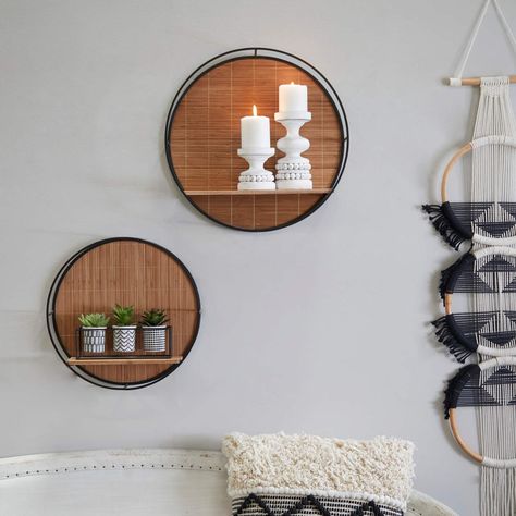 Entryway mirror with hooks