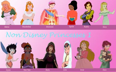 Non-Disney princesses The Thief And The Cobbler, Quest For Camelot, Non Disney Princesses, Laika Studios, The Swan Princess, The Cobbler, Gulliver's Travels, Disney Animated Movies, Swan Princess