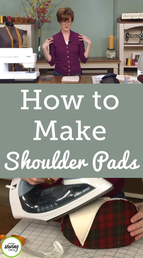 Shoulder pads have been in and out of style throughout the years. Jill Case will show you several types, explains how they can complement your figure and then show you how to make shoulder pads. How To Make Shoulder Pads, Diy Shoulder Pads, Sewing Hand, Sewing Pockets, Sewing Videos, Couture Techniques, Sew Zipper, Beginner Sewing Patterns, Tote Bag Tutorial